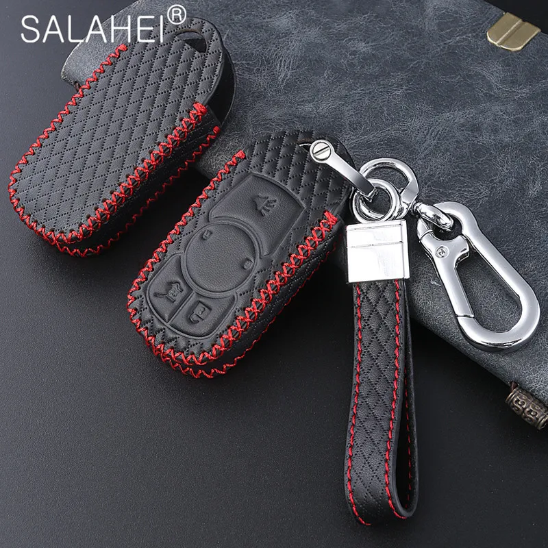 

Leather Car Key Case Cover For Buick Chevrolet Cruze Opel Vauxhall Mokka Encore Astra Corsa E Insignia Zafira G H Keychain