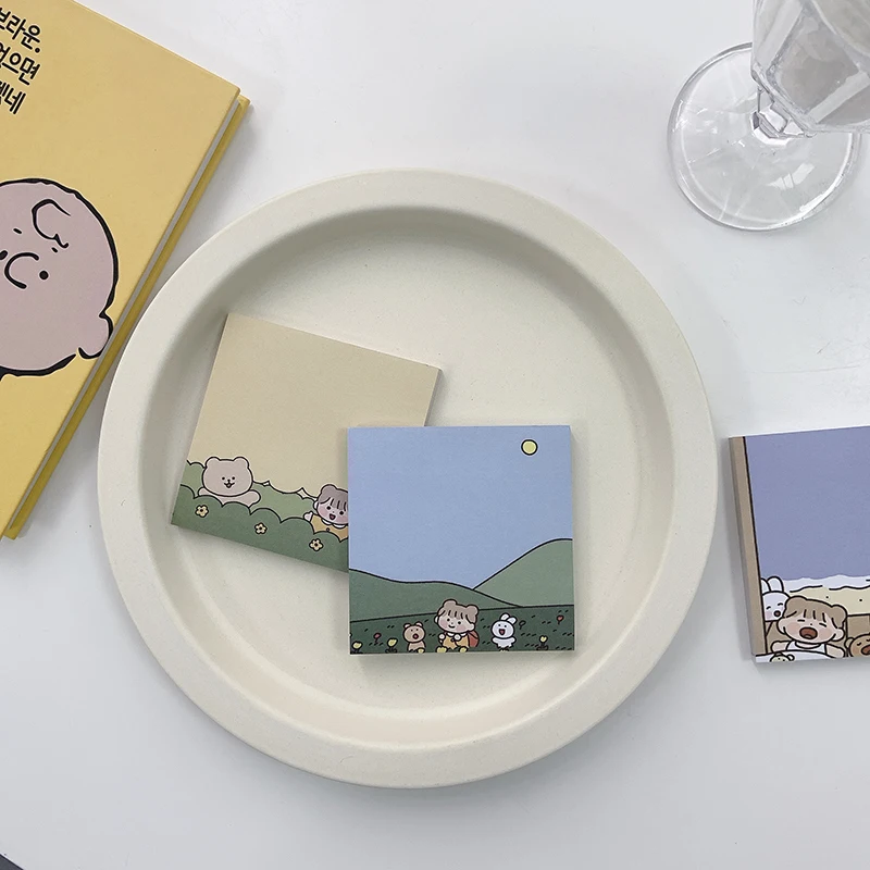 60 листов портативные блокноты SIXONE с изображением леса и кролика для