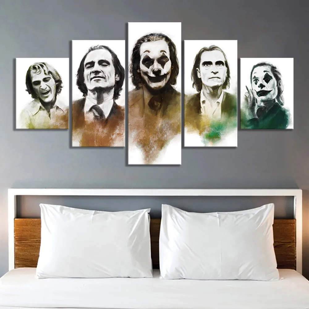 Абстрактная живопись маслом в стиле Джокер 2019 постер фильма Картина на холсте Wall