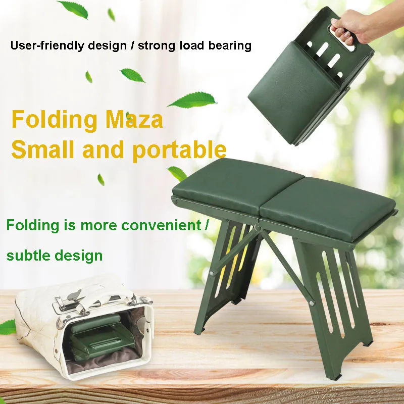 Goedkoop Outdoor Draagbare Ijzer Legering Opvouwbare Kruk Camping Stoel Seat Voor Vissen Reizen Picknick Stoelen Trein Schetsen Reparatie Paard Kruk
