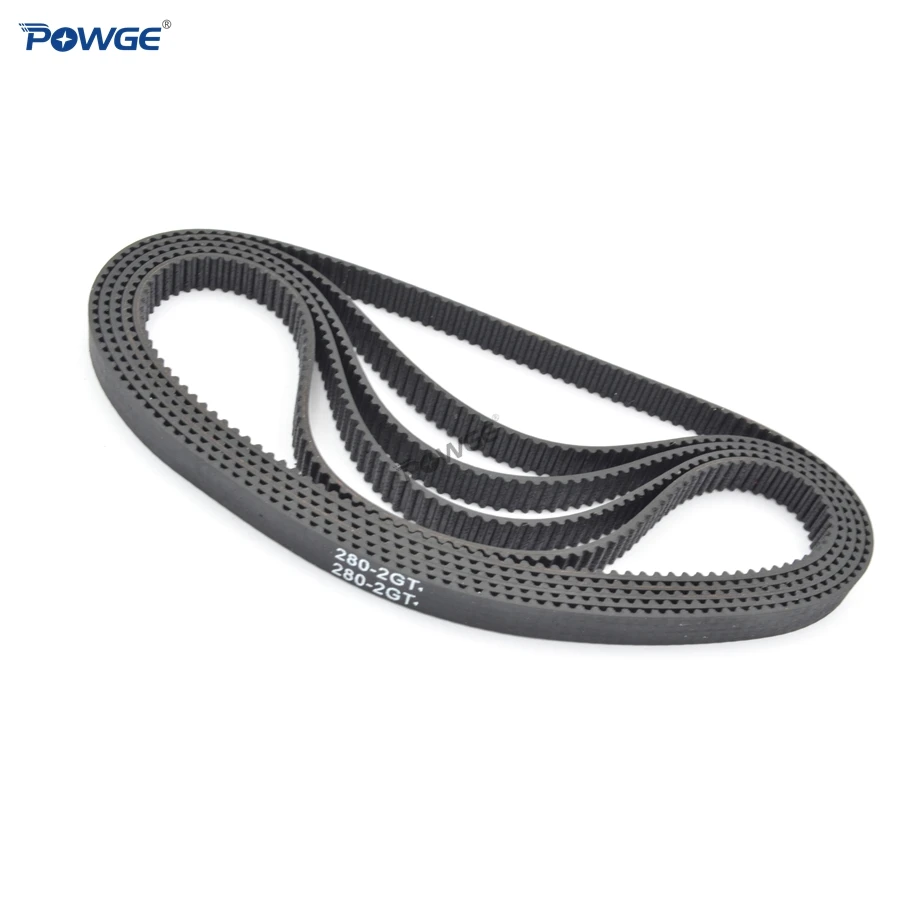 POWGE 2MGT 2 м 2GT синхронный ремень ГРМ длина шага 274/278/280/284/288 Ширина 3/6/9/15 мм зубов 137 139