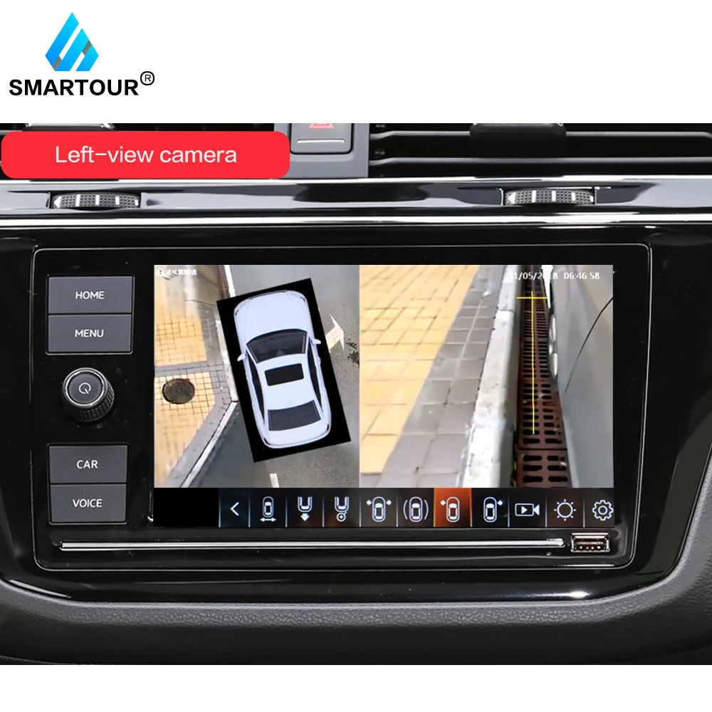 Автомобильная камера для парковки Smartour AHD видеорегистратор с функцией ночного