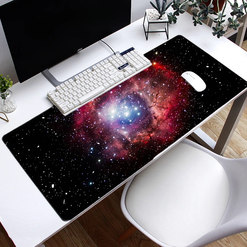 

Large Game Mouse Pad Anti-skid Wear High-quality Space Theme Table Mat 800x300mm Office Decoration Home Study Mat