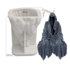 Силиконовая форма для свечей Death, самодельная форма для ароматерапии, штукатурка для свечей, украшения, форма для мыла призрака, короля, инструменты для рукоделия