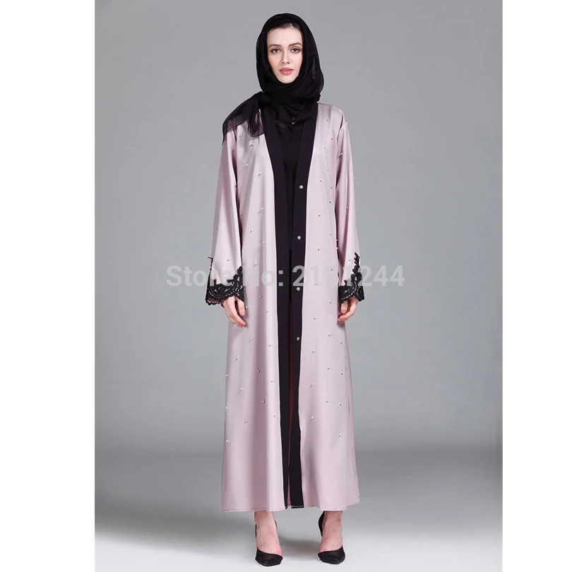 Женская одежда ручной жемчуг расшитая бисером нашивка дизайн мусульманский