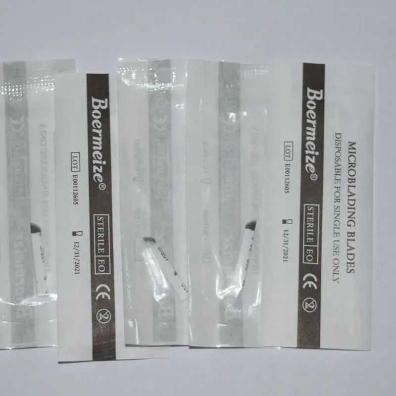 500 шт. иглы для тату Agulhas Tebori 11 штифтов Microblading гибких изогнутых лезвий