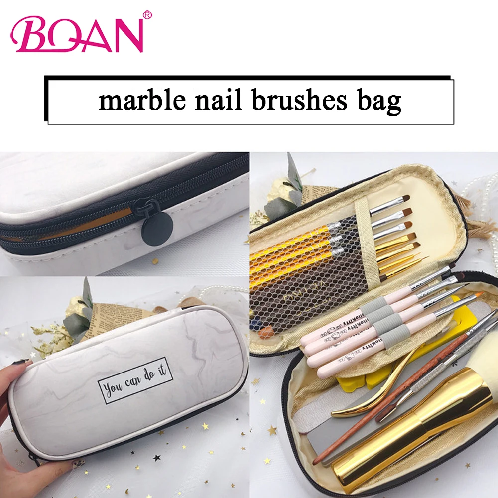 

BQAN профессиональные косметические кисти & инструмент Органайзер подставка для ручек, для хранения сумка для ногтей, маникюр, инструмент для...