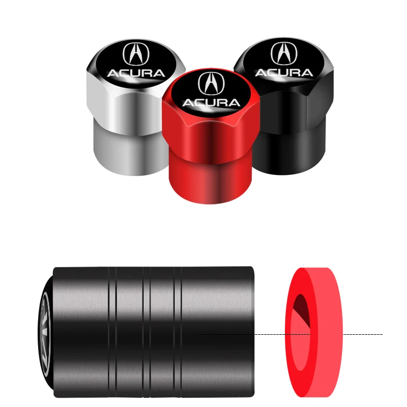 4 шт. автомобиль колпачки вентиля шин по Алюминий для BMW RDX CDX TLX L MDX NSX ILX Integra ZDX RLX в