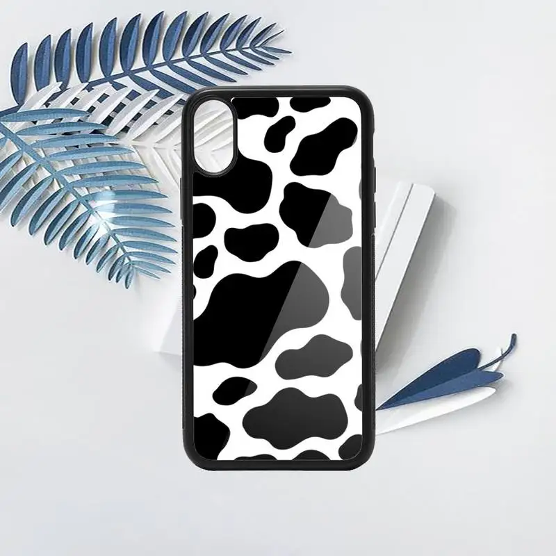 

Cow print animal painting Phone Case PC for iPhone 11 12 pro XS MAX 8 7 6 6S Plus X 5S SE 2020 XR