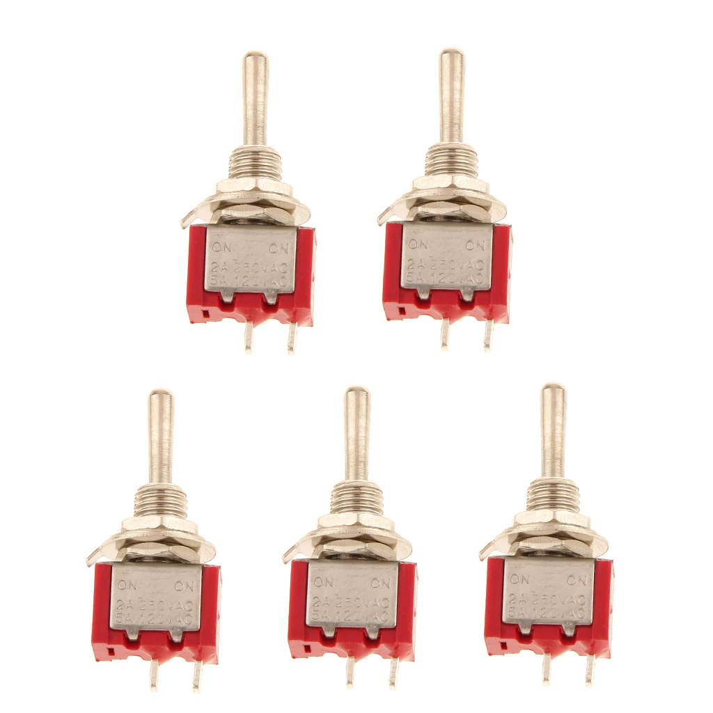 

High Quality 5 X On/Off/On Mini Miniature Toggle Switch Car Dash SPDT