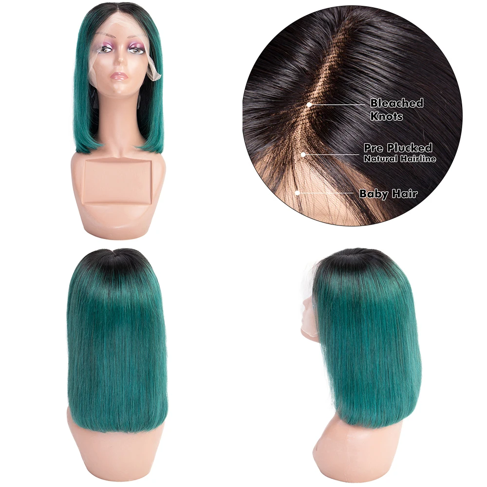 Парики из натуральных волос с эффектом омбре 13 х4 дюйма|Парик на кружеве| |