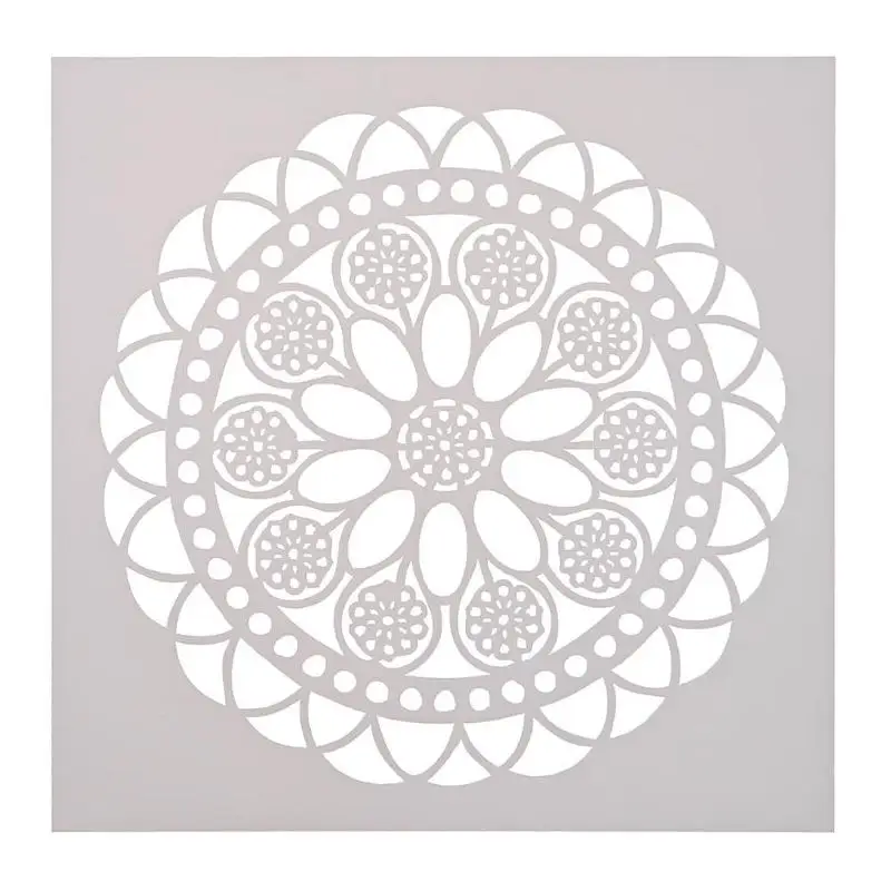 DIY Круглый трафарет для кофейного торта с цветочным принтом шаблоны конфет