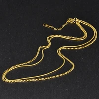 necklace for women simple single chain charm gold necklace for wedding fine jewelry necklace gold collares