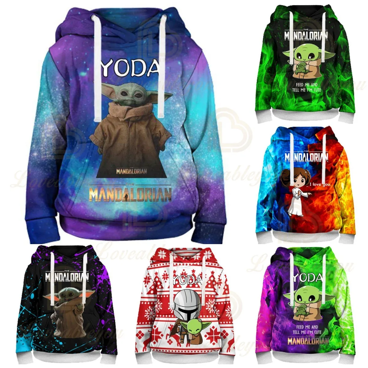 

Disney Baby Yoda Mandalorian 3d Hoodie Sweatshirt Boys and Girls Long Sleeve Jacket Coat Streetwear Kids Hoodies Teen Clothes