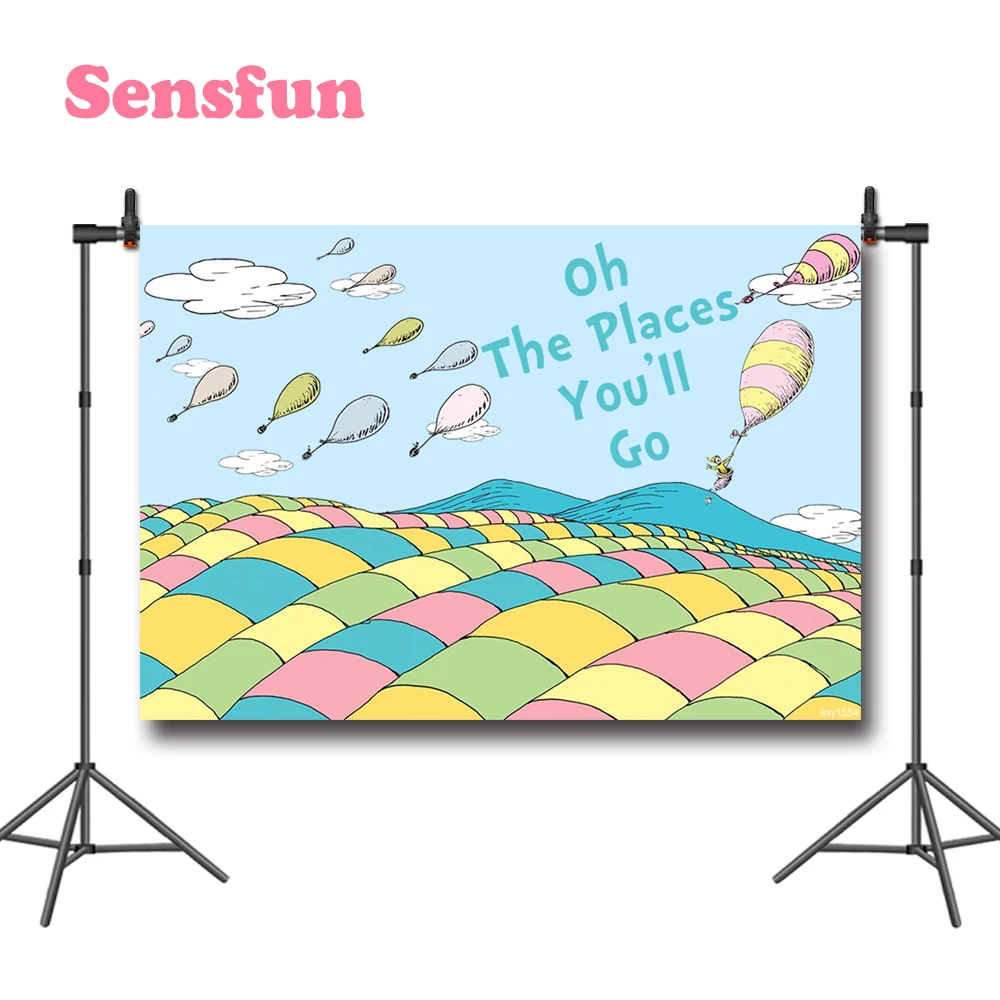 Sensfun о местах вы будете ходить тематические фоны для фотостудии День рождения