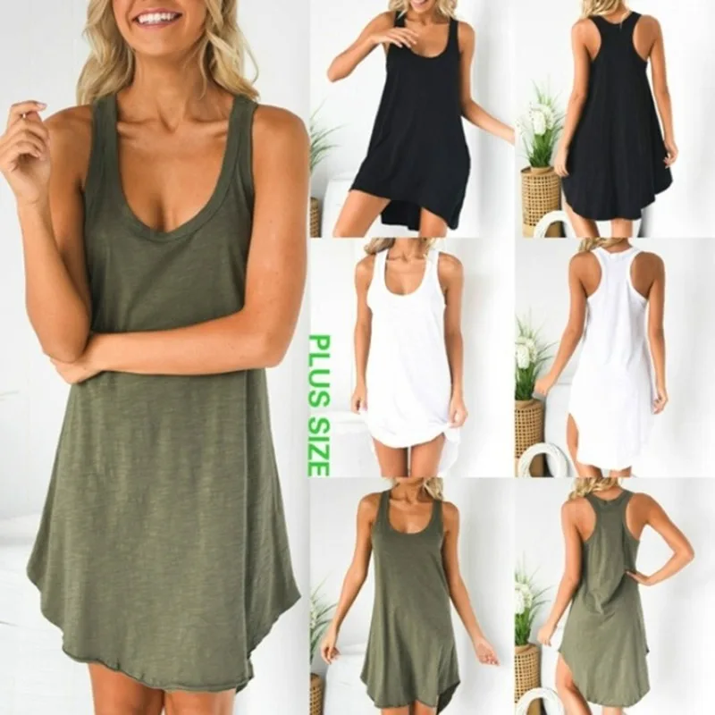 Сексуальное платье с асимметричным подолом женские разноцветные летние топы 2020