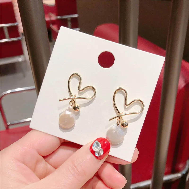 MWsonya новый корейский металлический ажурные Love подвесками из искусственных