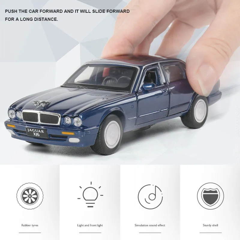 

SVIP 1:32 Jaguar XJ6 Car Model Alloy Car Die-cast Toy Car Model Sound and Light Children's Toy Collectibles Free Shipping