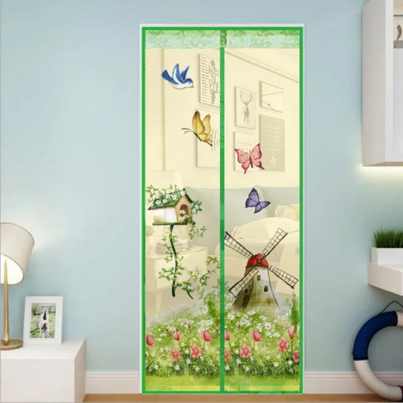 

Home Encryption Magnet Mosquito Screen Flower Style Mosquito Repellent Curtain Prevent Mosquitoes From Entering Indoor