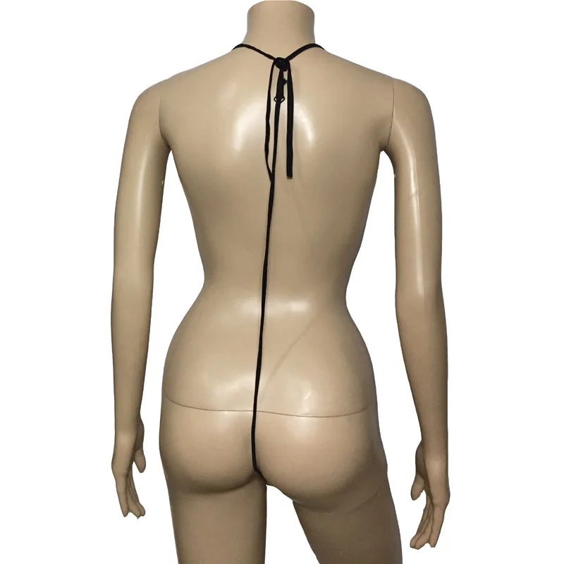 Сексуальное эротическое нижнее белье в Вертикальную Полоску с глубоким