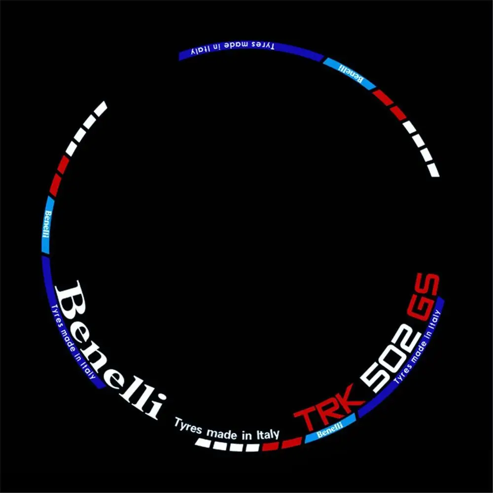 Hot Sell Motorcycle Reflective Wheel Rim Stripe Decal Sticker Front Rear Full Set for Benelli TRK502 TRK 502 | Автомобили и