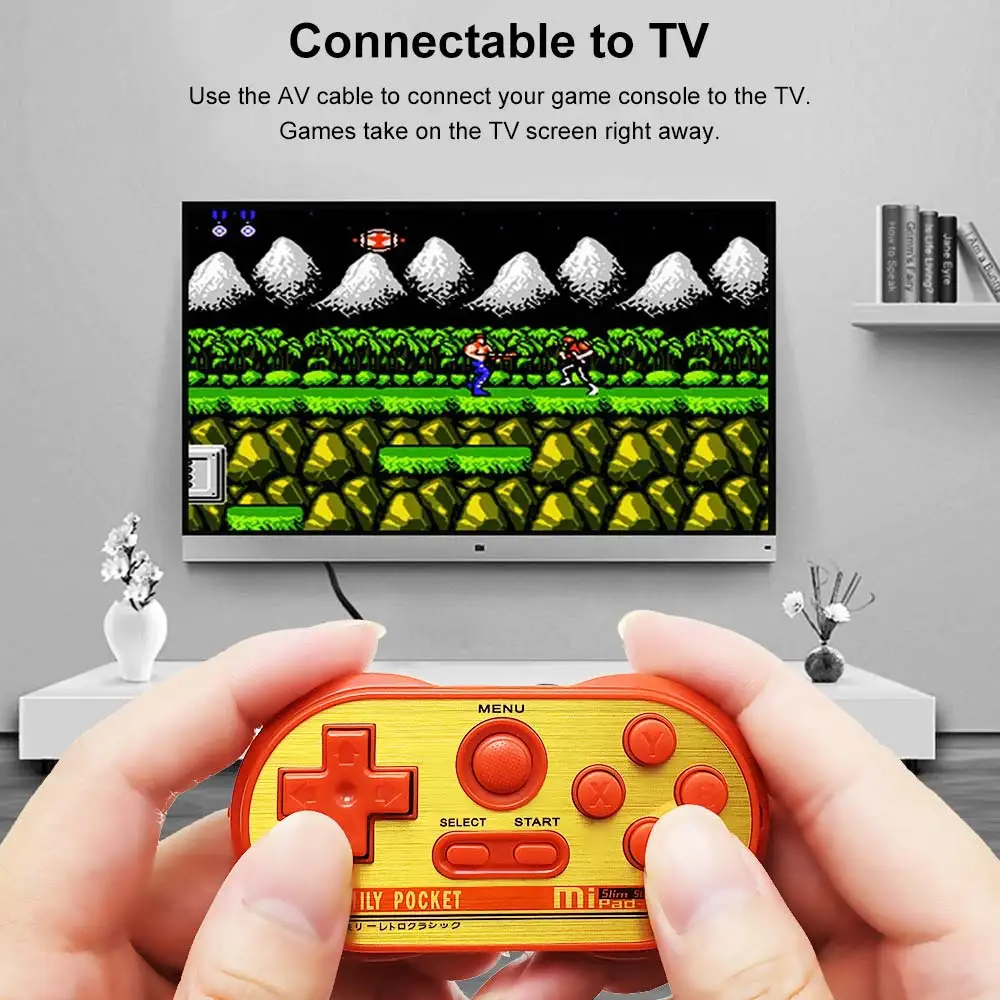 Детский Классический игровой Портативный ручной Семья ТВ ретро игровых консолей