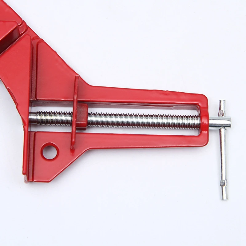 

4Pcs 90 Degrees Right Angle Clamp 4in Retaining Corner Clips Multifunction Aluminum Alloy Welding Tools