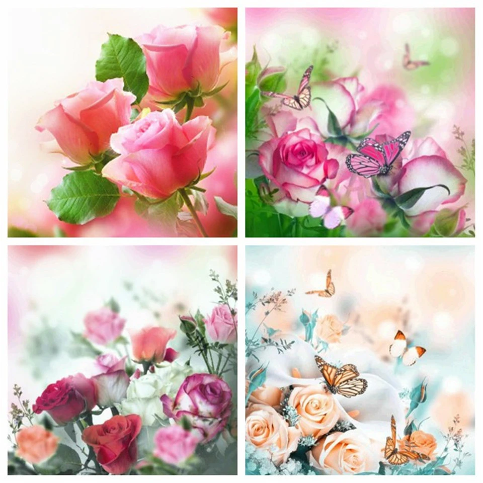 

AZQSD Diamond Painting 5d Flower Butterfly Diamond Embroidery Sale Rhinestones Handmade Needlework Home Decor Gift Crafts