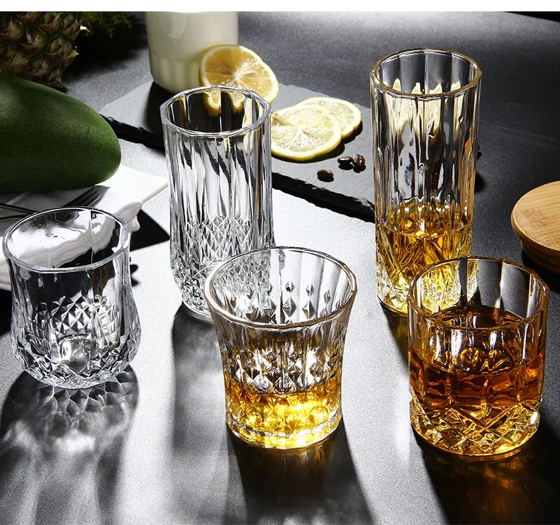

Set of 6 high quality crystal party whiskey wine glass home party beer drinking glass cups 200826-54
