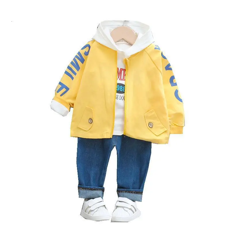 

Spring Autumn Baby Boys Fashion Clothes Kids Cartoon Hoodies T Shirt Pants 3Pcs/Sets Children Clothing Infant Casual Tracksuits