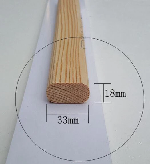 

Width:33mm Thickness:18mm Length:100mm Wooden Sticks Ellipse Solid Wood Sanding Model Handmade Gardening School