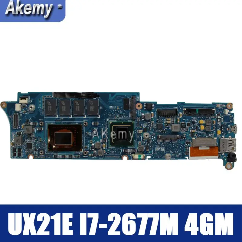 

Amazoon UX21E Laptop motherboard For Asus UX21E UX21 Test original mainboard 4G RAM I7-2677M i7-2640M