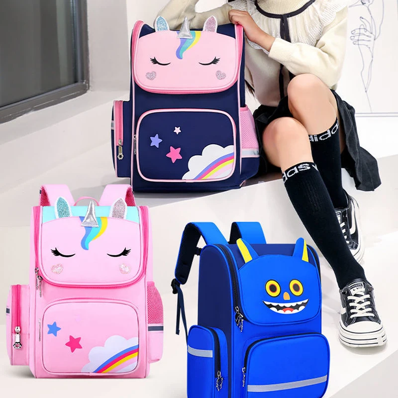 Girls Backpack Cute Cartoon Creative Children School Bags Sweet Kids Lightweight Waterproof Primary BooKbag Orthopedic Rucksack