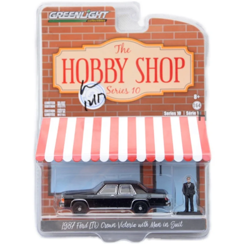 

1/64 GreenLight 1987 Ford Klauen Victoria Uth guitarist man doll collection of die-cast allo car model toy gift collection