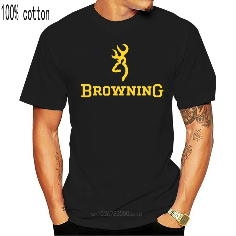

New Printing Browning T Shirt O-Neck Summer Personality Fashion Men T-Shirts Sweat
