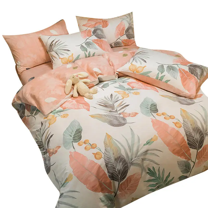 100% хлопковая простыня наволочка пододеяльник женский костюм из двух вещей