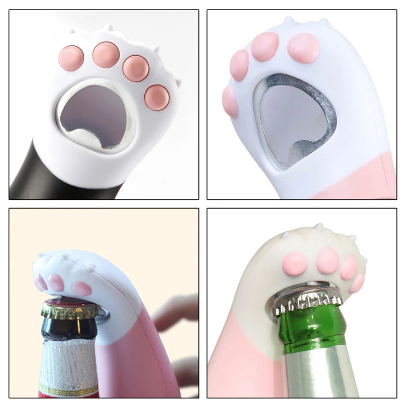 

1pc Portable Cute Cat Paw Bottle Opener Creative Beer Opener Bar Tools Drinking Accessories For Home Kitchen Party Supplies