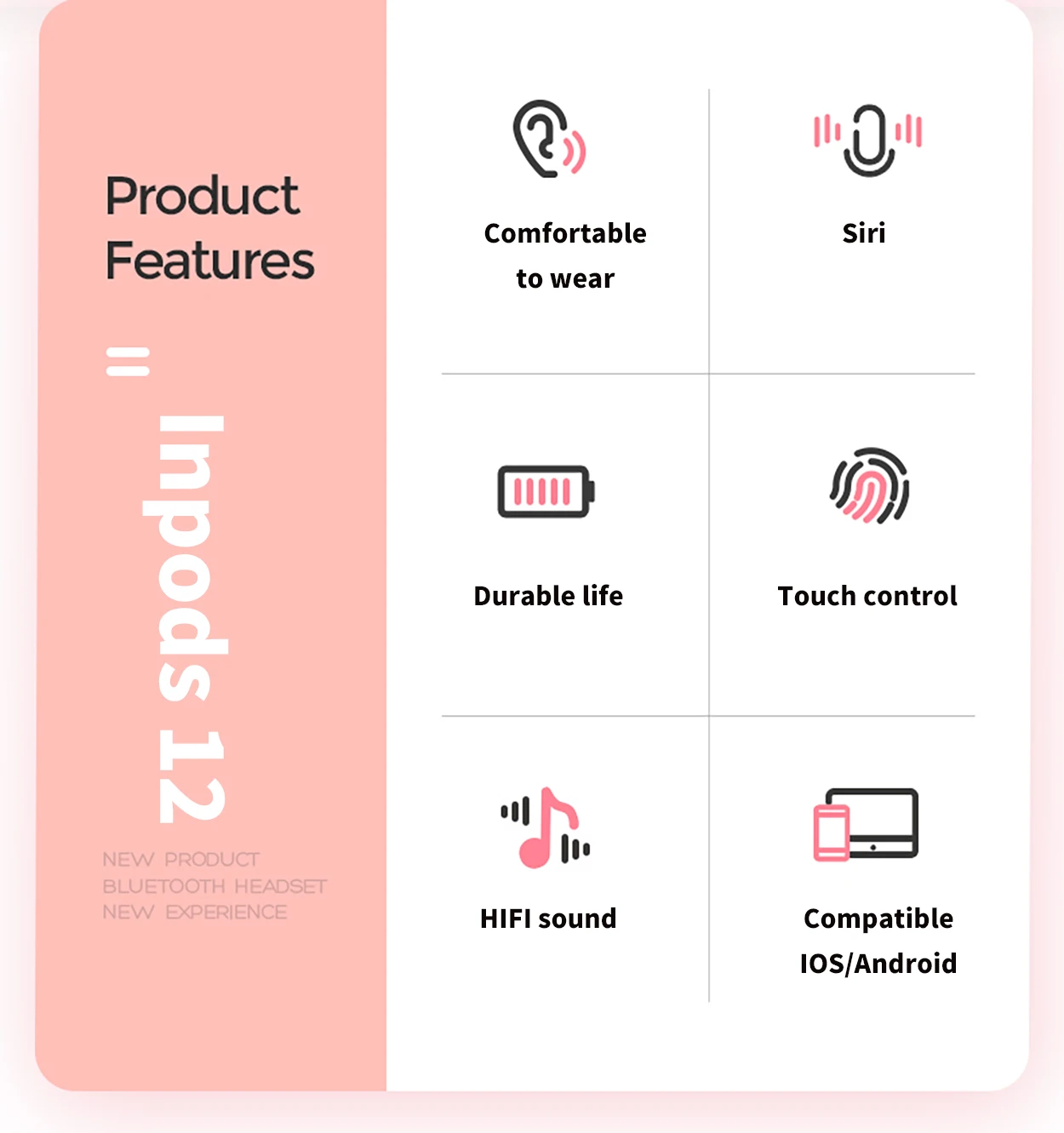 Оригинальные inpods 12 Беспроводные наушники i12 tws наушники Macaron 12 inpods 12 i12 tws наушники для смартфона PK i7 i11 i14 TWS