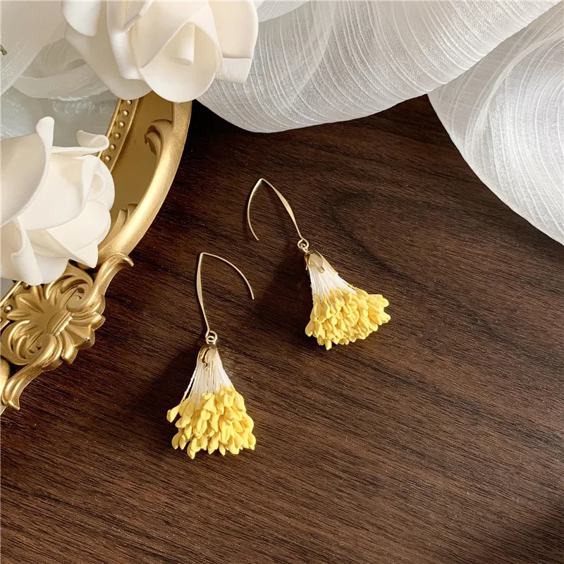 

South Korea Elegant Paintings Wind Restoring Ancient Ways Sue Earring 2020 New Personality Simple Girl Stud Earrings