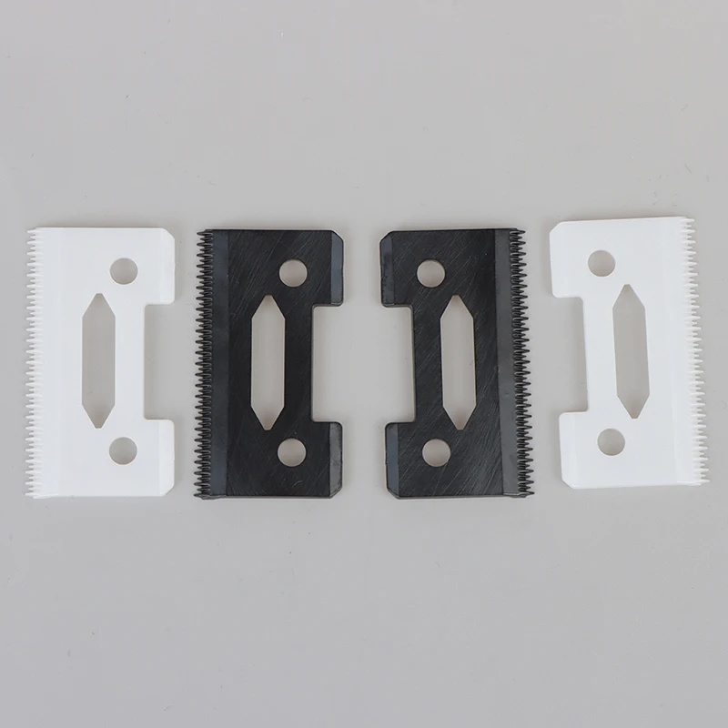 

2Pc 2Hole Stagger-Tooth Ceramic Movable Blade Cordless Clipper Replaceable Blade New
