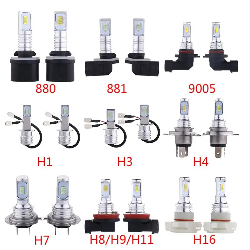 2 шт. Автомобильные светодиодные лампы H4 |