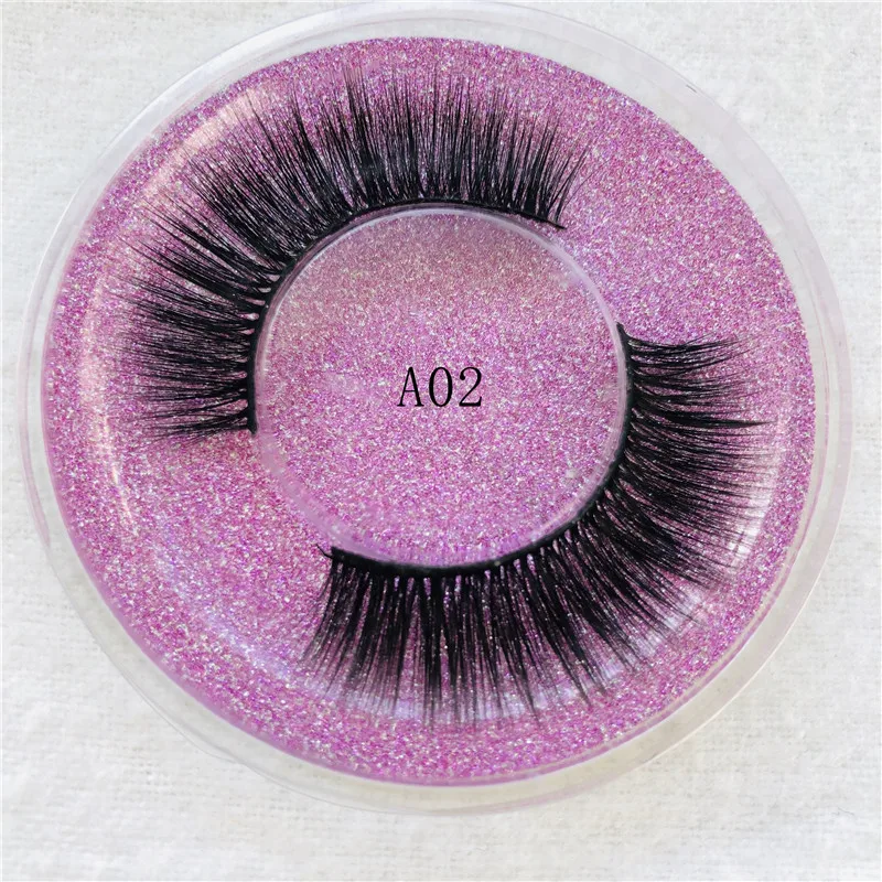 

100% Mink False Eyelashes 3D Fluffy Wispies Mink Lashes Natural Eyelash Extension Thick Cross Dramatic Handmade Lashes Makeup