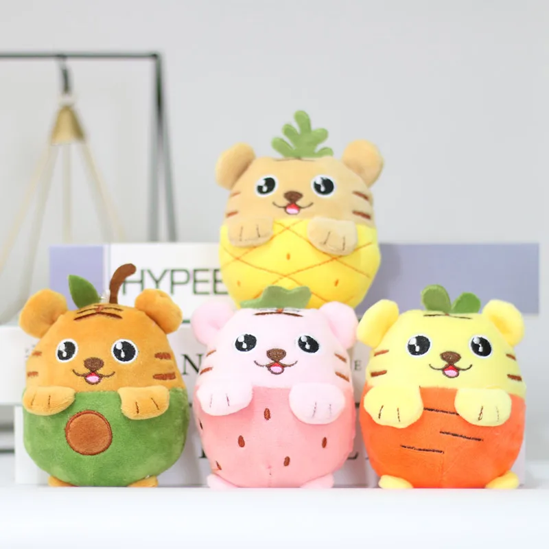 

new popular Cute Cartoon fruit cat plush creative lucky pendant lovely toy Exquisite soft Soothing doll christmase birthday gift