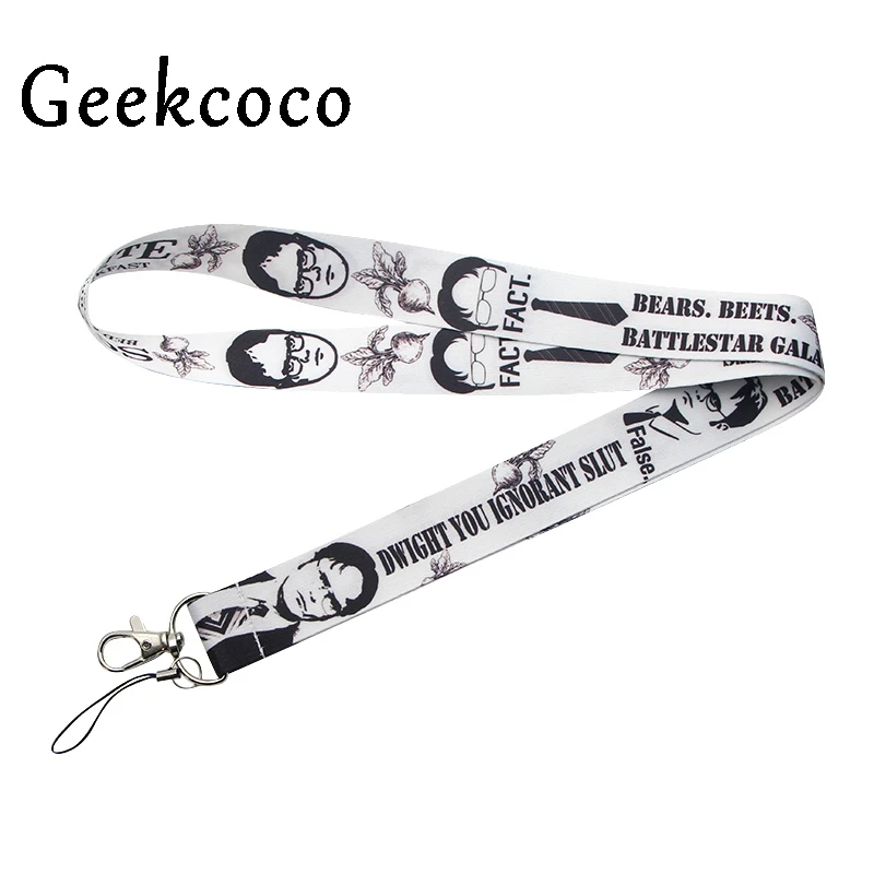 Офис ТВ шоу брелки Dwight schrute аксессуар безопасный Разъемный телефон USB ID держатель