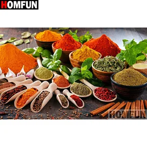 Картина HOMFUN с алмазной вышивкой, кухонная специя, алмазная краска на всей площади, фотография A27374