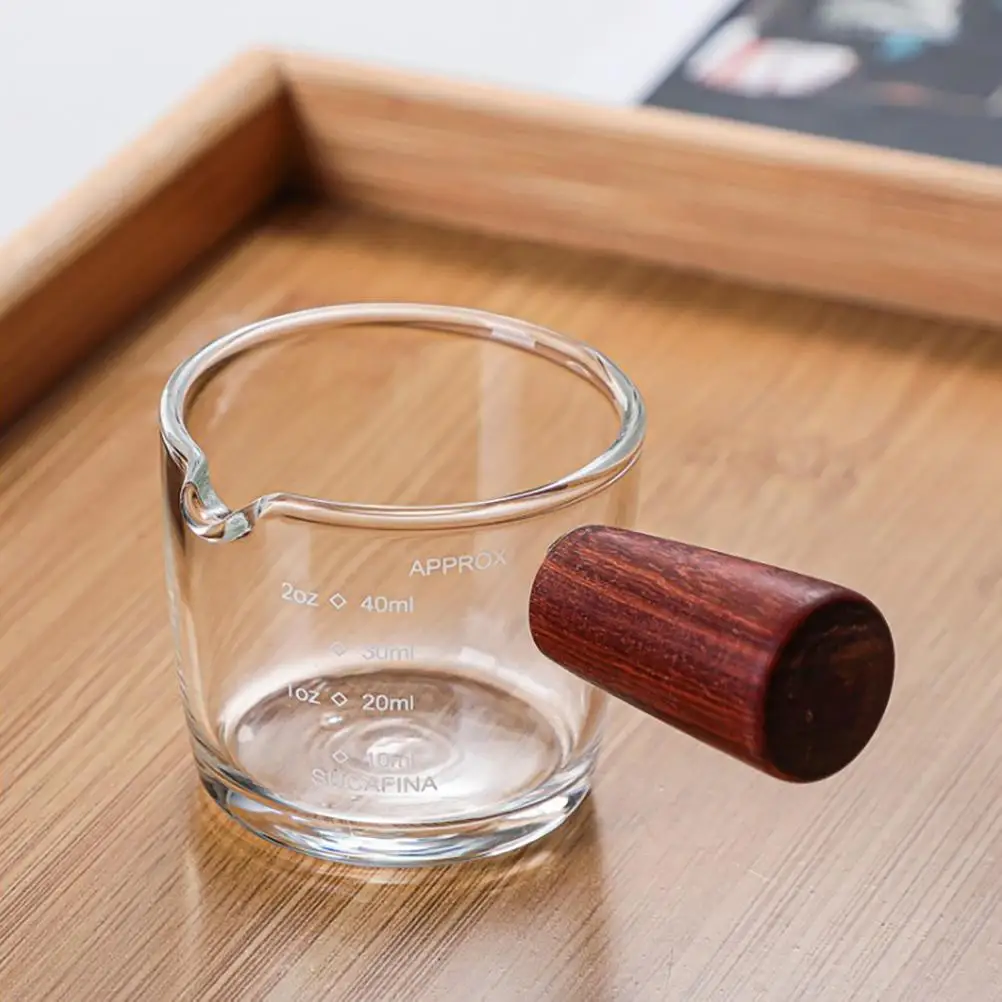 

Glass milk cup measuring cup with handle clear scale cooking thick durable milk cup for kitchen accessories coffee cup