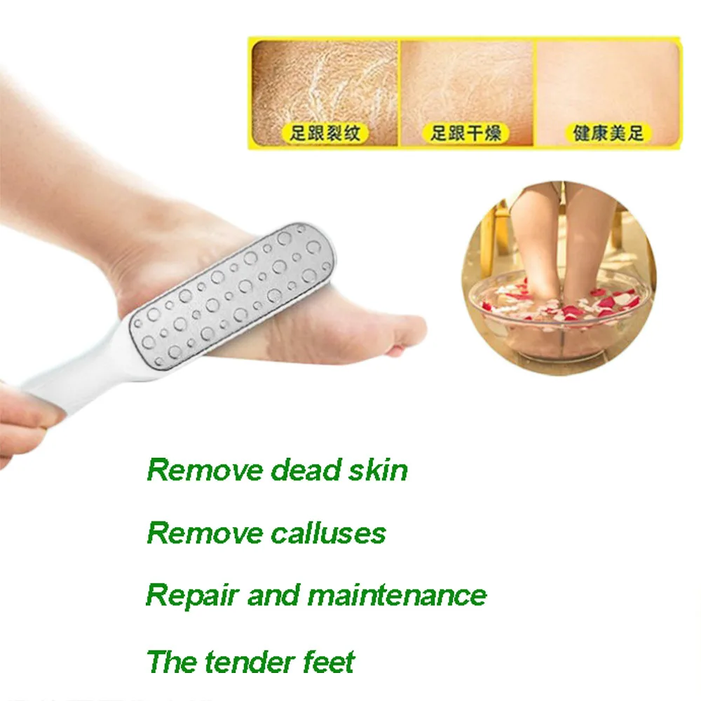 Прочный Нержавеющая сталь ног рашпиль файла Педикюр Remover Файл шлифовальные