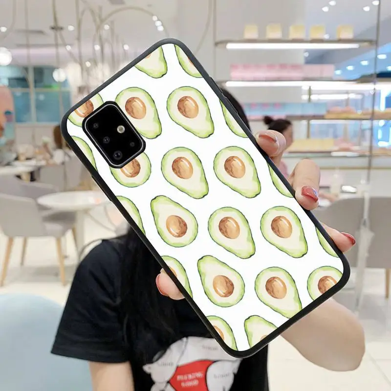 

Cute Avocado Phone Case For Samsung S5 S6 S7 S8 S9 S10 S20 S21 Edge Plus E Fe Lite Cover