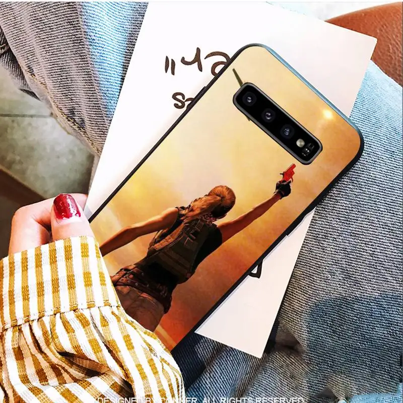 

Pubg DIY Luxury Black Soft Phone Cases For Samsung S9 10 20 Plus Note 9 10 10plus 20 Ultra A20 21s J7 Plus 8