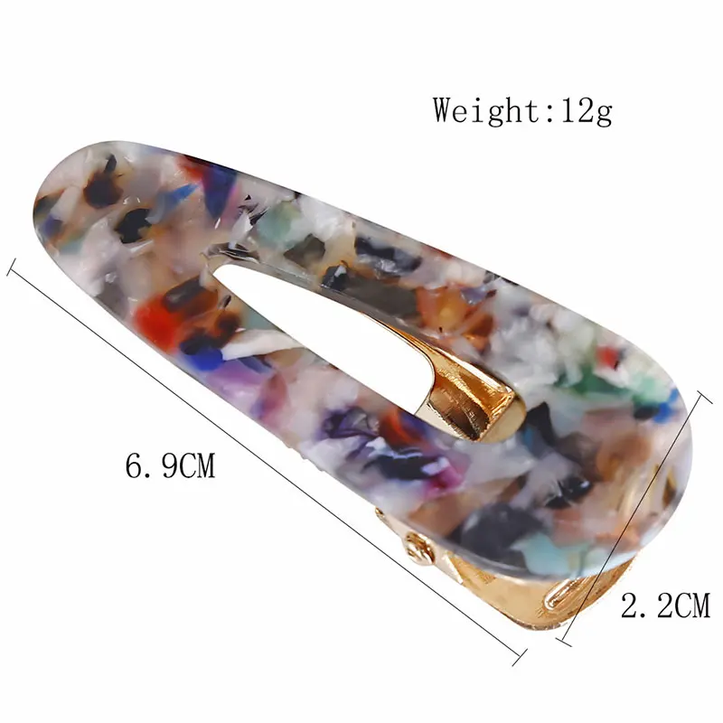 1 шт. Женские Винтажные заколки для волос леопардовые геометрические